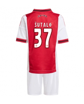 Ajax Josip Sutalo #37 Maglia Gara Casa Repliche 2025-26 Bambino Maniche Corte Ajax Josip Sutalo #37 Maglia Gara Casa Repliche 2025-26 Bambino Maniche Corte